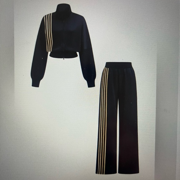 Pants - Commense NWT Black and Gold Women's Tracksuit Set (purchased for $96)